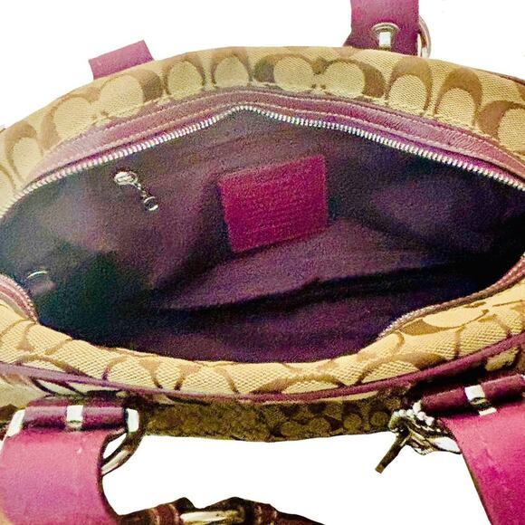 Coach Soho Signature Patchwork Shoulder Bag & Wristlet Set - Picture 7 of 8